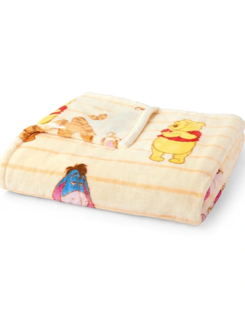 Disney Winnie the Pooh Themed Silk Touch Plush Throw Blanket w/ Character Prints